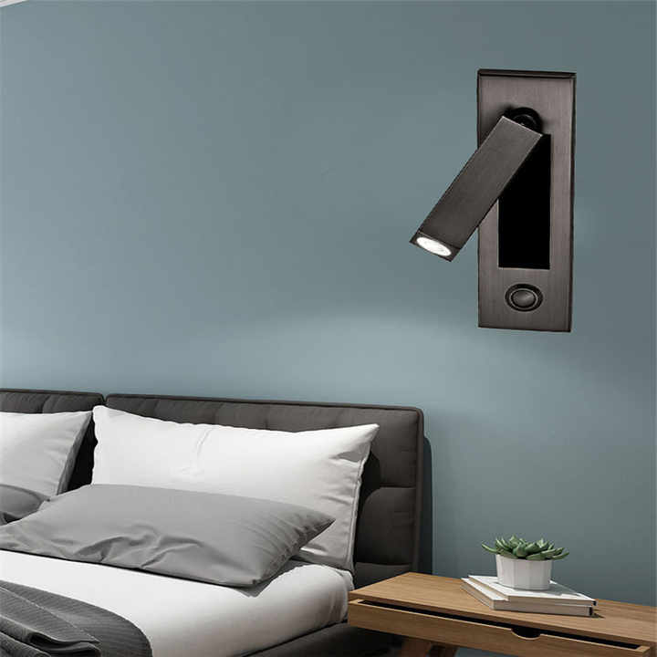 Eingelassene Nachttisch-Wandlampe