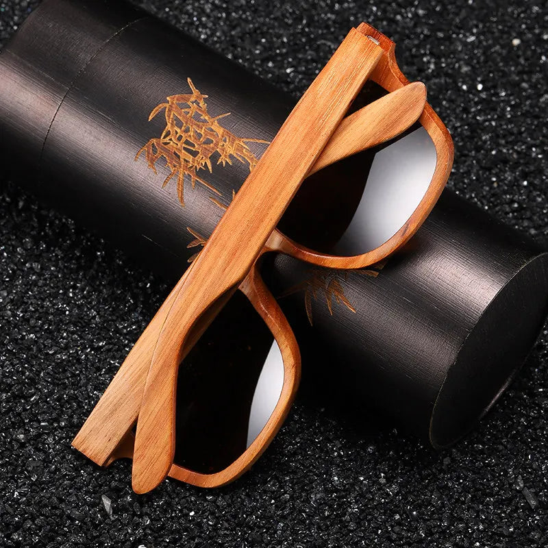 Lunettes de soleil en bambou Verdaro avec verres polarisants UV400 de qualité supérieure