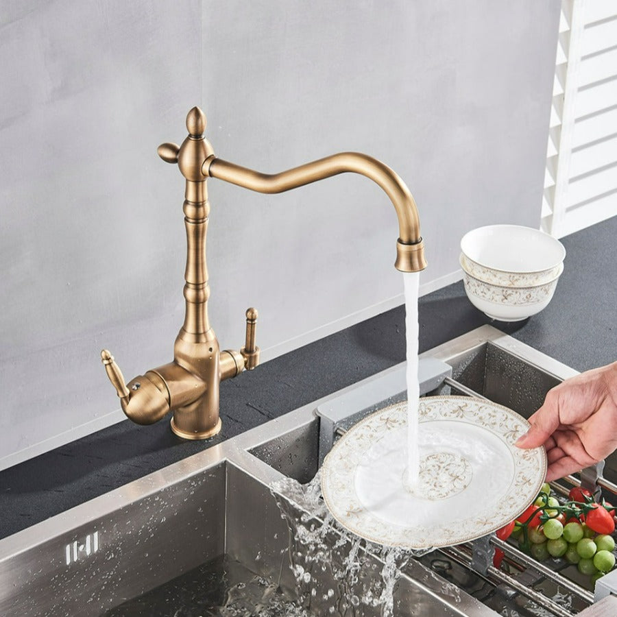 Rubinetto da cucina Hamilton Classic con filtrazione e rotazione a 360 gradi