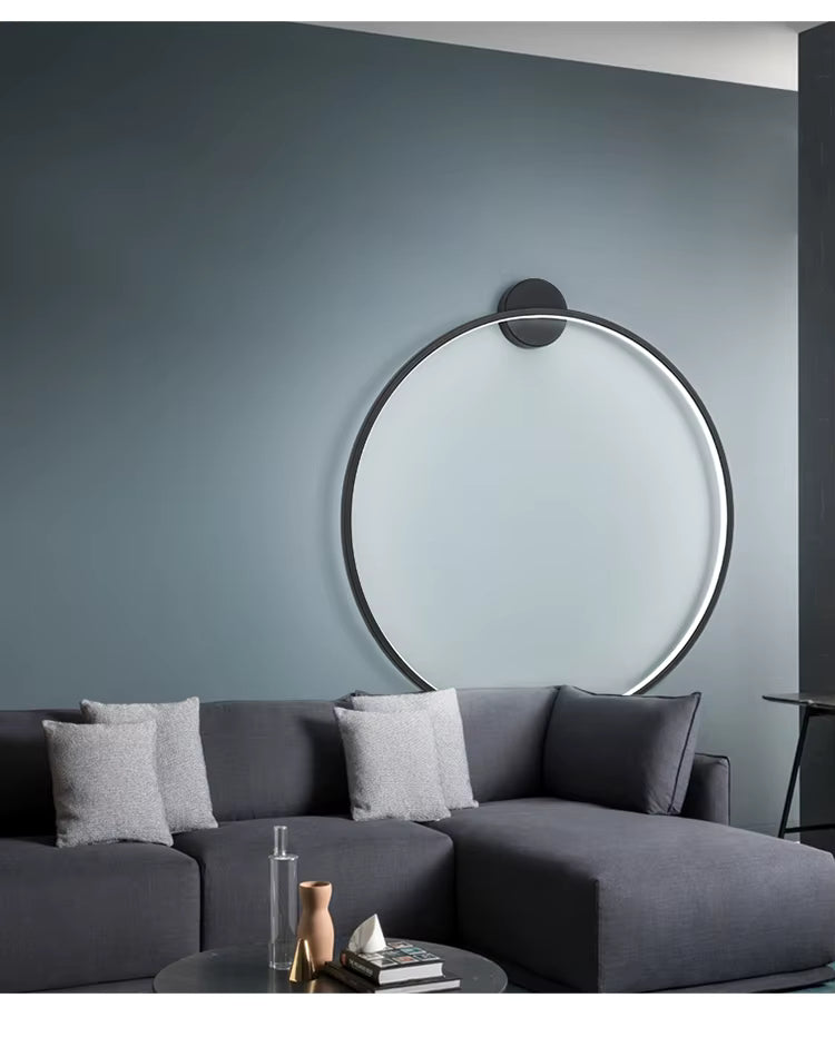 LumaNova Round Wall Light for Modern Minimalist Interiors