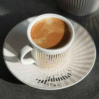 Creative dynamic SLR cup Leopard anamorphic zebra cup Luycho coffee tea cup set with coaster 90ml-225ml