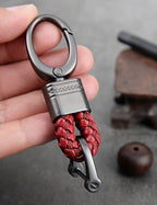 Braided loop keychain for car keys