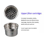 エアロハイドラ 水素水ボトル アルカリイオナイザー付き pH 8～10 ステンレススチール