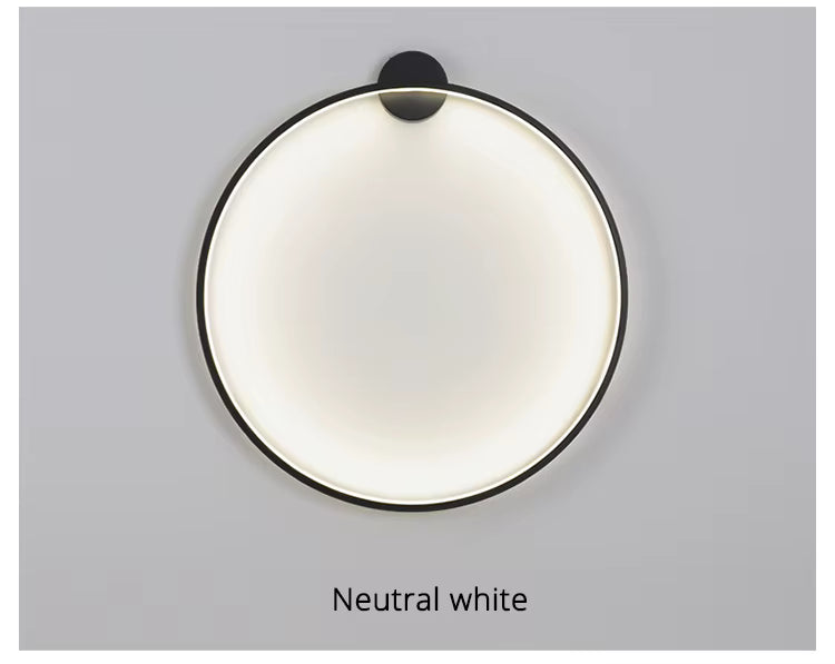 LumaNova Round Wall Light for Modern Minimalist Interiors