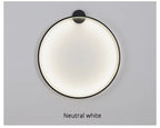 LumaNova Round Wall Light for Modern Minimalist Interiors