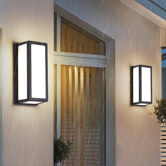 LumiGuard LED Rechteckige Außenwandleuchte mit Bewegungsmelder