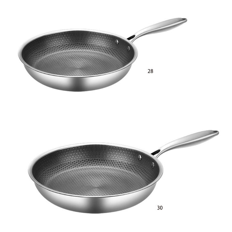 Kirrea ergonomisk nonstick-pande i rustfrit stål, til alle kogeplader