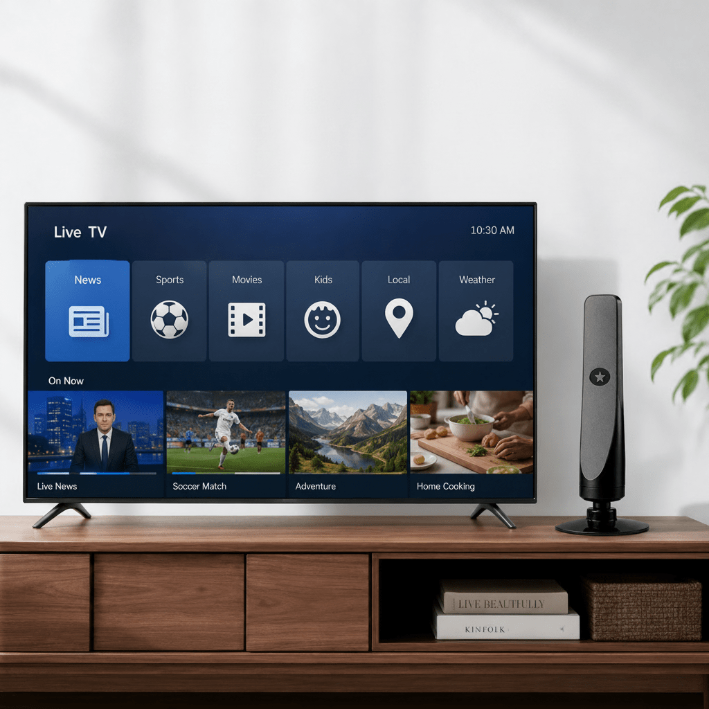 DVB-T2 HD Antenna with Amplifier for Clear TV Reception