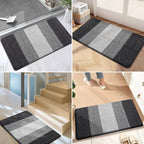 Non-slip indoor doormat with water-repellent surface