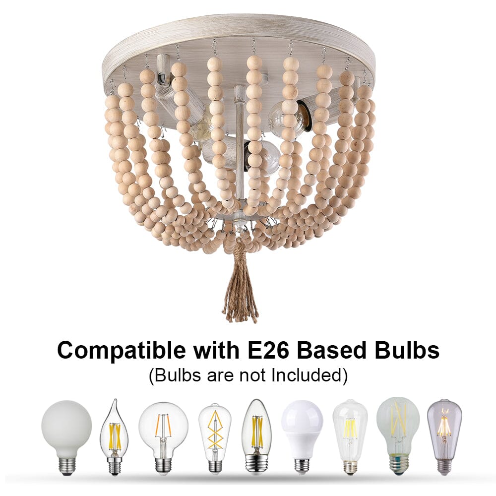 Lampada da soffitto in stile rustico