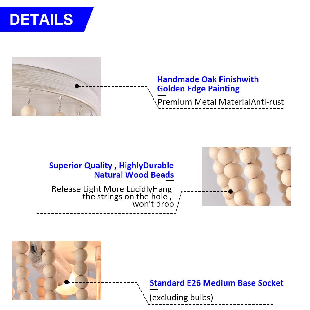 Lampada da soffitto in stile rustico