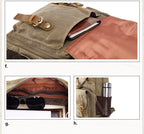 NovaVoyage Camera Backpack With Waxed Canvas For Travel And Photo Gear