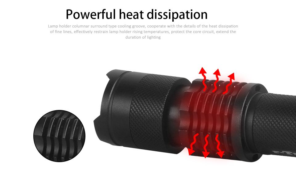 Kompakt cykellygte med 3000 lumen og justerbart fokus