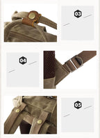 TerraGuard wasserdichter gewachster Canvas-Kamerarucksack Elite