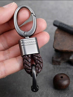 Braided loop keychain for car keys