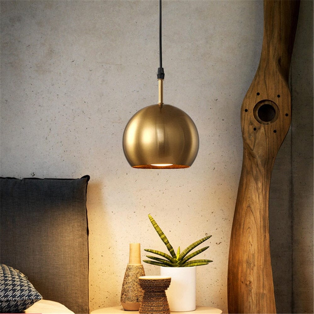 Lampadario a sospensione in ottone Elora