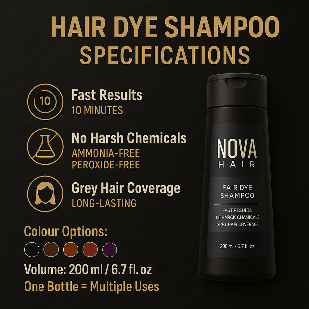 NovaHair Ti Minutters Botanisk Farveshampoo til Hår
