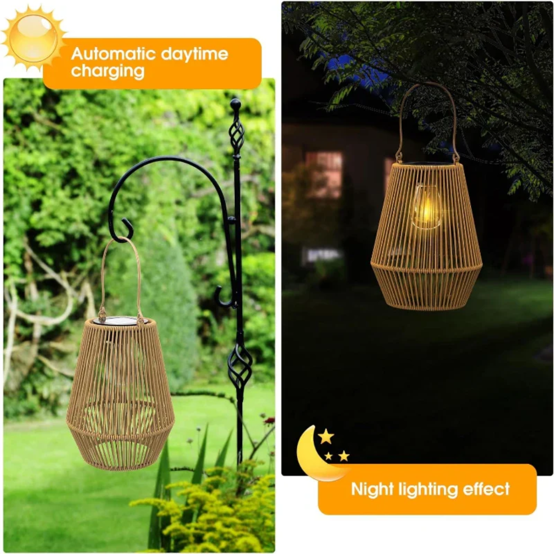 Sunweave Solar Lantern For Outdoor Use WaterProof Handmade Garden Lighting