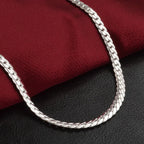 Collana della felicità in argento sterling per donna, eleganza senza tempo