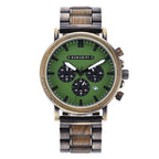 TimberLuxe Houten Horloge 3ATM Met Inclusief Cadeauverpakking Waterbestendig Voor Heren