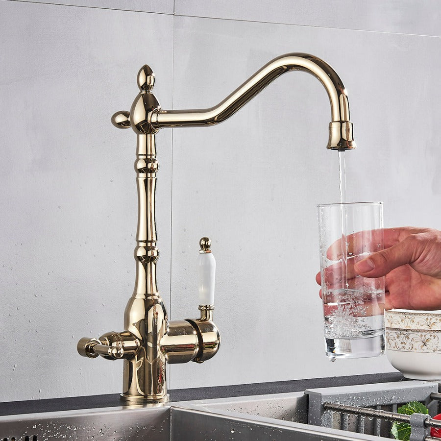 Rubinetto da cucina Hamilton Classic con filtrazione e rotazione a 360 gradi