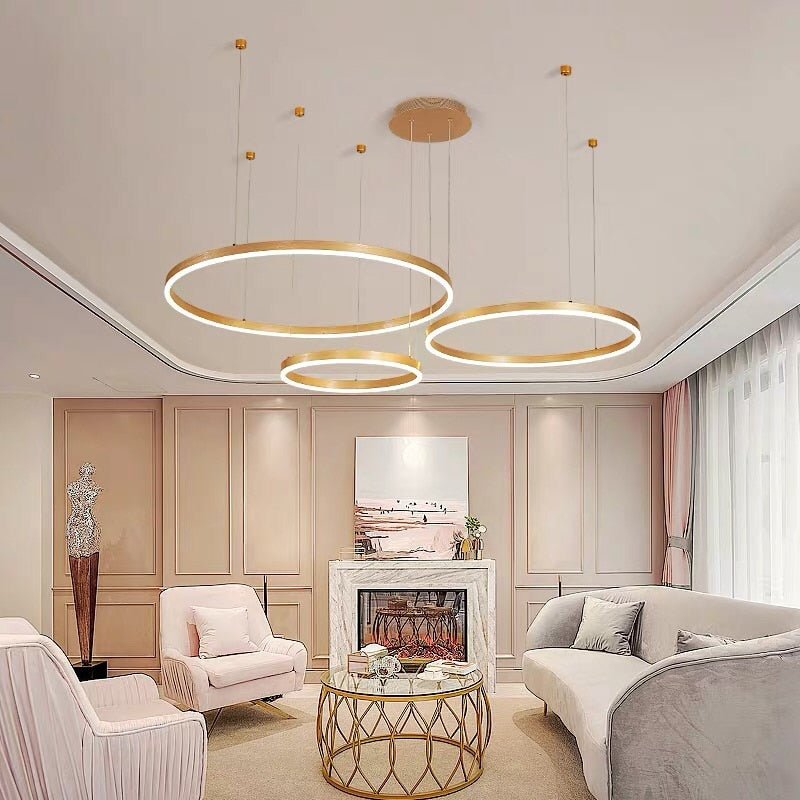 Kirrea LED Kreis Pendelleuchte für Wohnzimmer