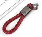 Braided loop keychain for car keys