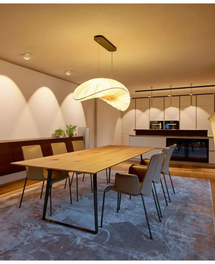 Aurelia Sailing Fabric Chandelier White LED Pendant Light