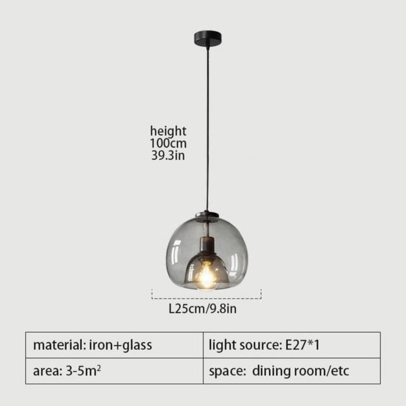 Dark Scandinavian LED Pendant Light | Petprovac
