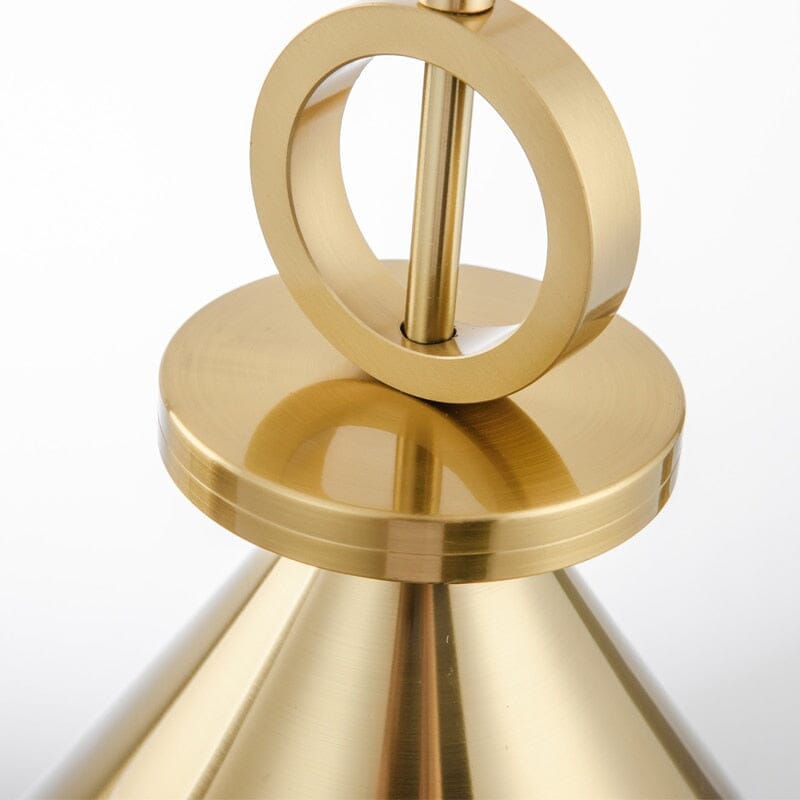 Goldene Deckenpendelleuchte