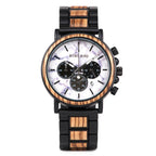 TimberLuxe Houten Horloge 3ATM Met Inclusief Cadeauverpakking Waterbestendig Voor Heren