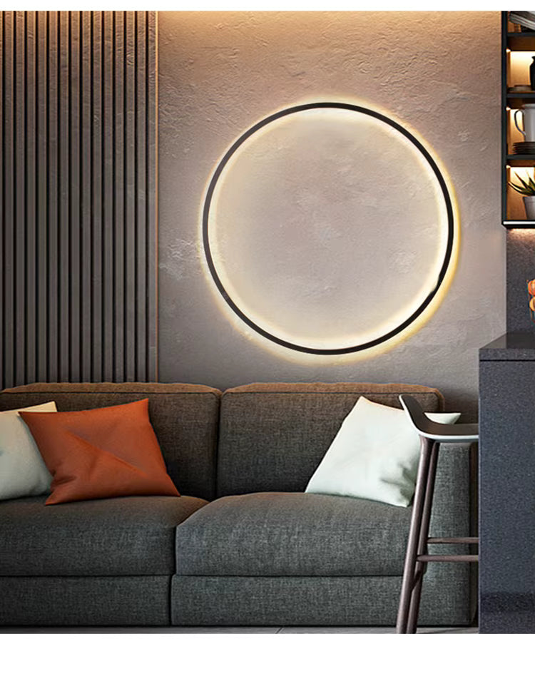LumaNova Round Wall Light for Modern Minimalist Interiors