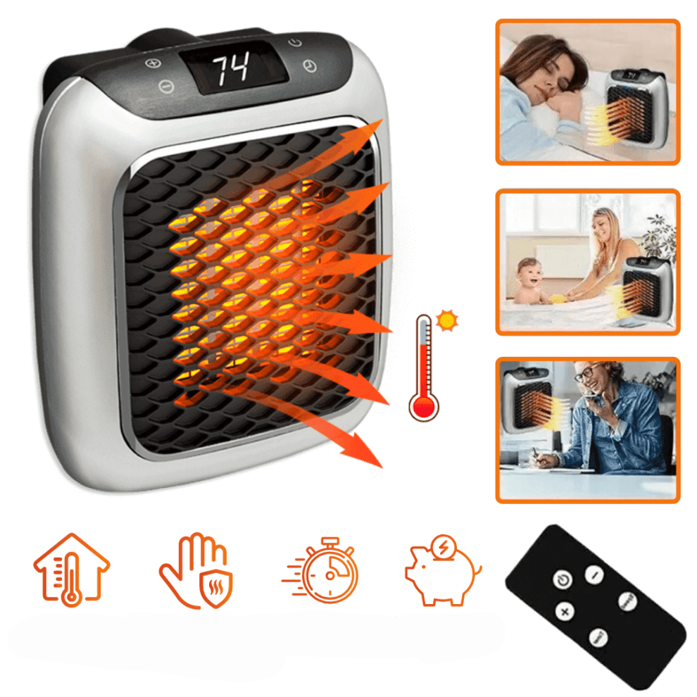 Compact Mini Heater with Antimicrobial Filter – Rapid Heat and Cost Savings – Dante Mini Heating