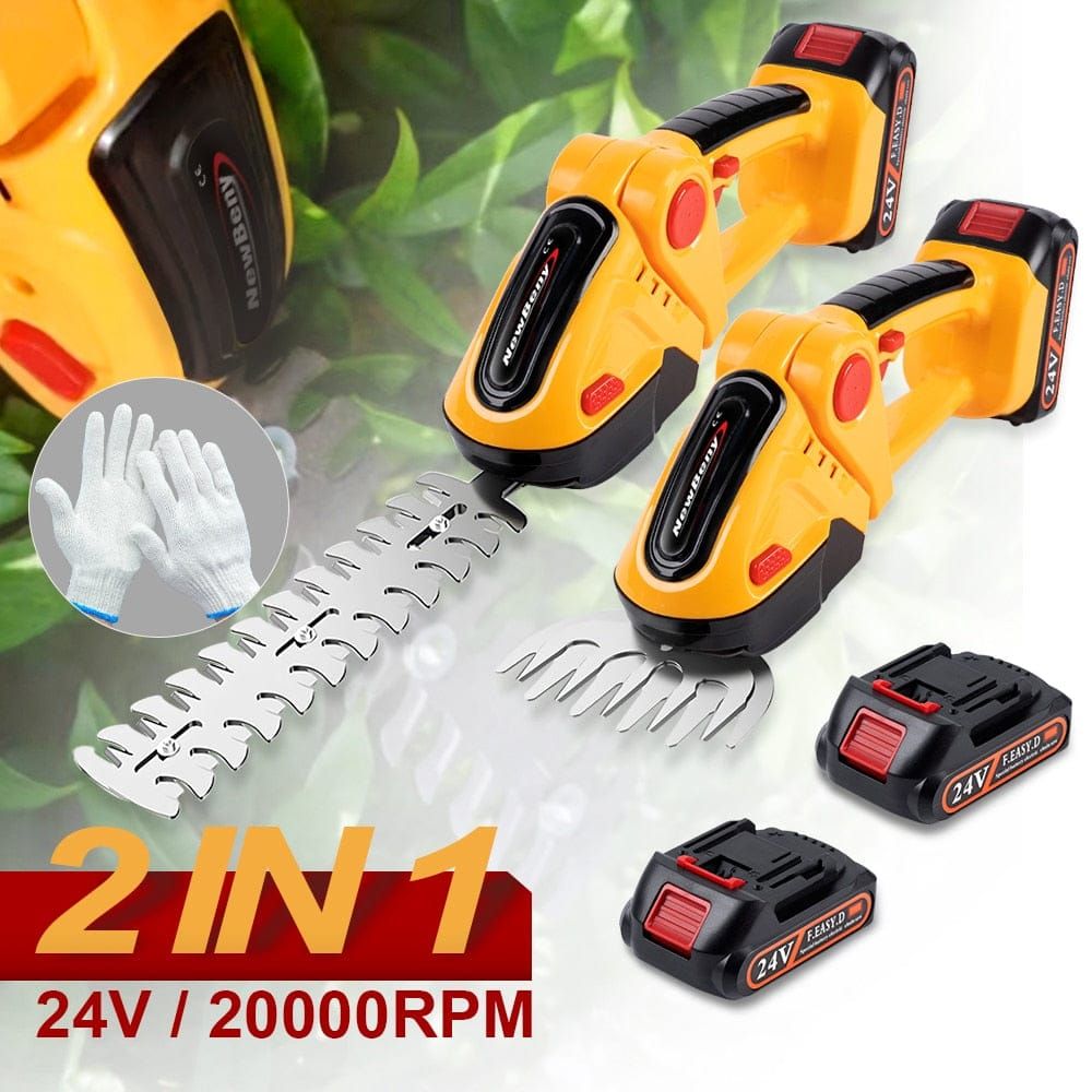 HedgeGenie 2-In-1 Cordless Hedge Trimmer For Homeowners With Precise Control