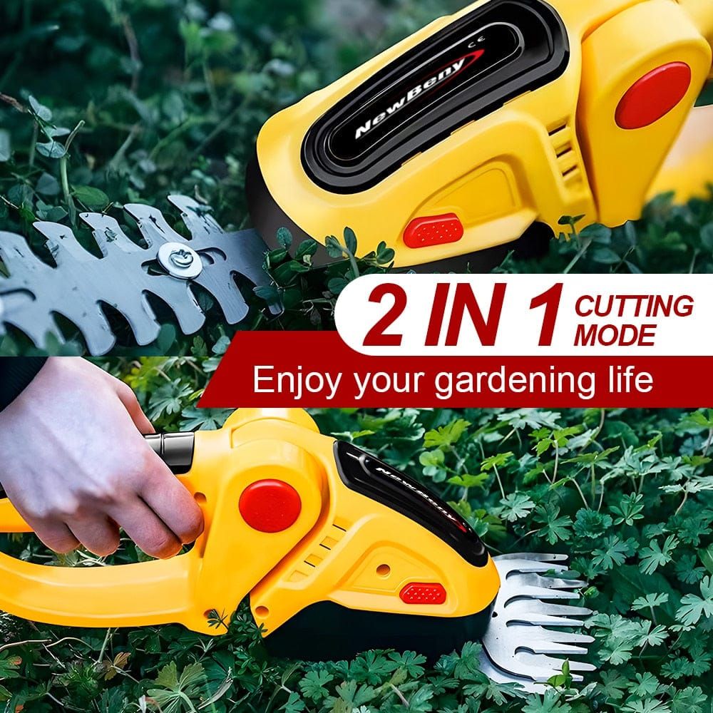 HedgeGenie 2-In-1 Cordless Hedge Trimmer For Homeowners With Precise Control