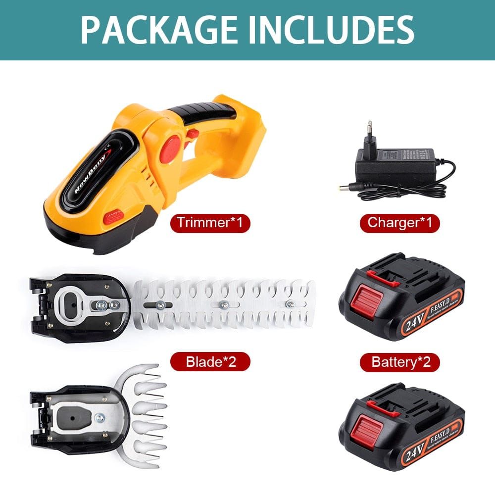 HedgeGenie 2-In-1 Cordless Hedge Trimmer For Homeowners With Precise Control