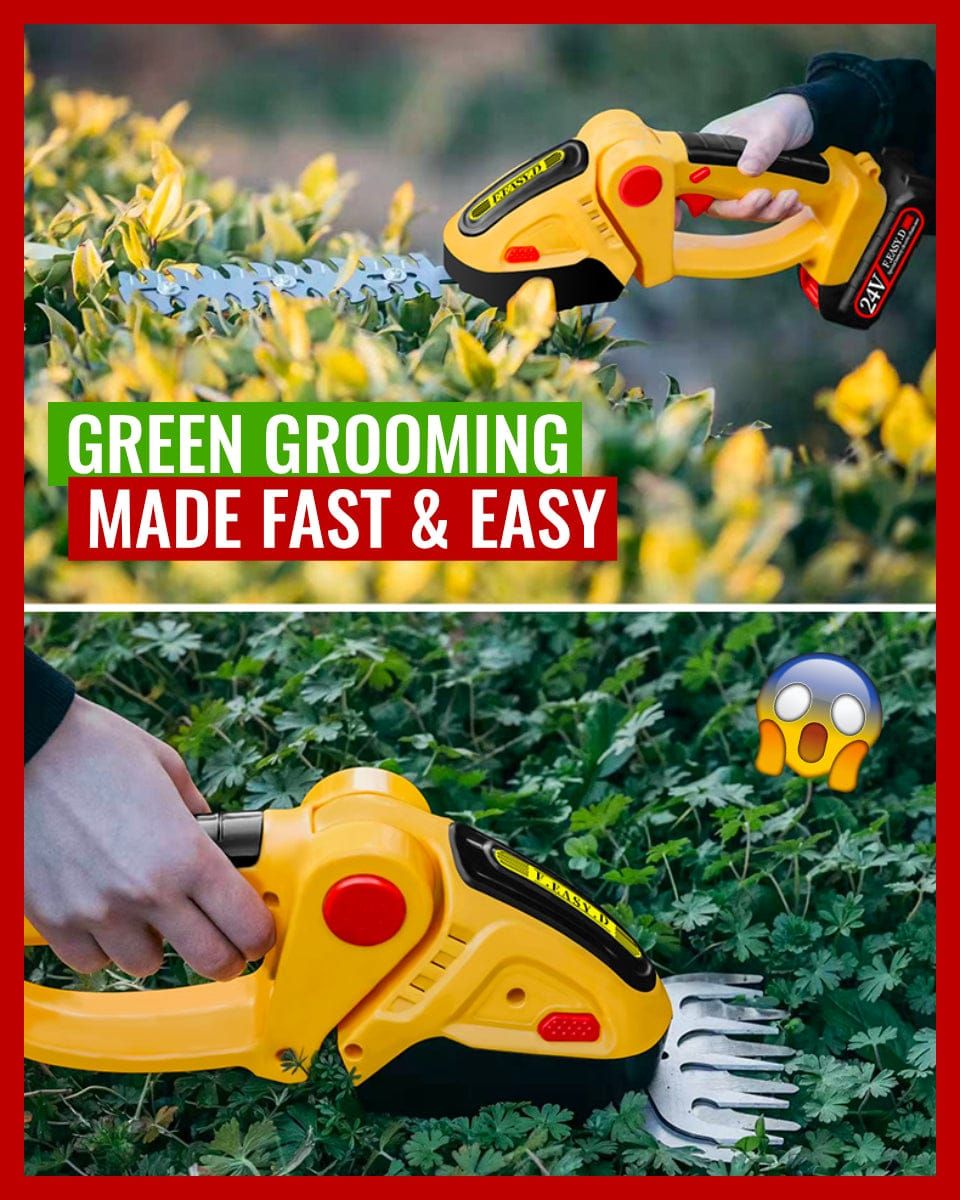 HedgeGenie 2-In-1 Cordless Hedge Trimmer For Homeowners With Precise Control