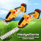 HedgeGenie 2-In-1 Cordless Hedge Trimmer For Homeowners With Precise Control