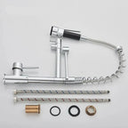 Robinet de cuisine extractible NovaFlow à double bec Finition bicolore