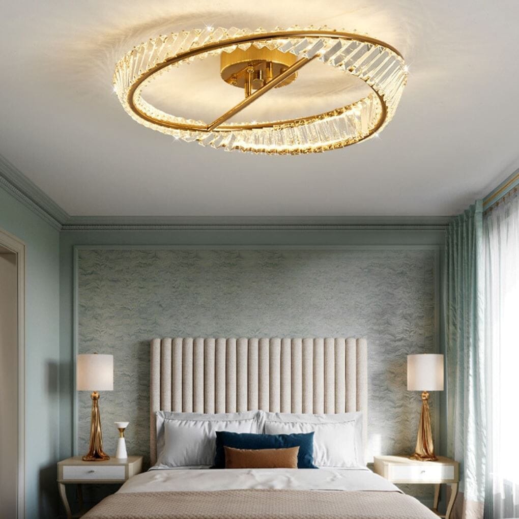 LumaNova Elegant Justerbar K9 Krystal Spisestue Lysekrone