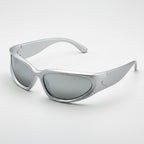 Men's Sporty Retro Sunglasses With Mirrored Lenses UV400 Protection