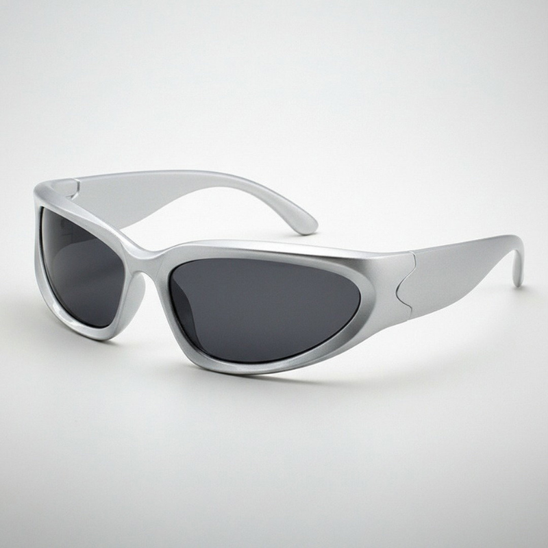 Men's Sporty Retro Sunglasses With Mirrored Lenses UV400 Protection