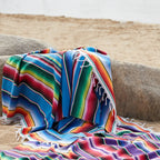Boho Vibrant Mexican Serape Blanket