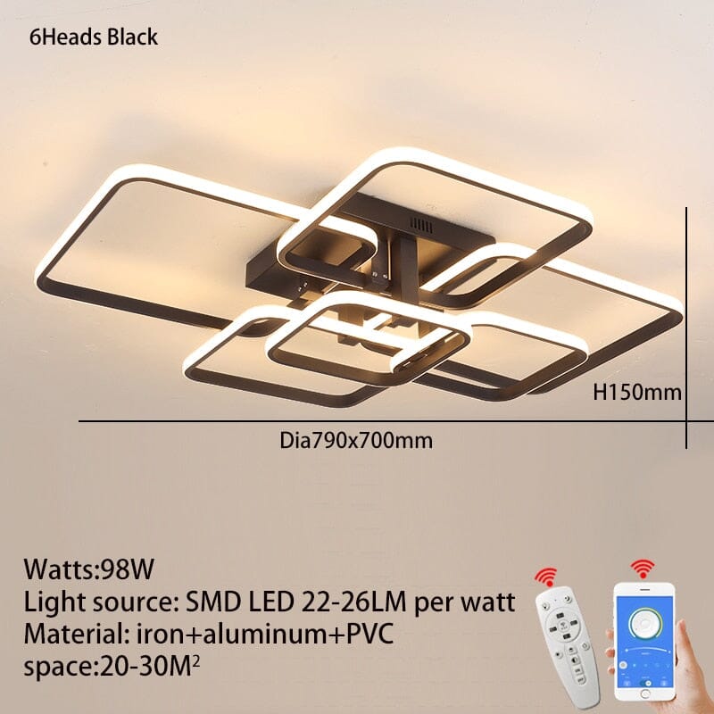 Verda Quadratischer Kronleuchter