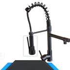 Robinet de cuisine extractible NovaFlow à double bec Finition bicolore