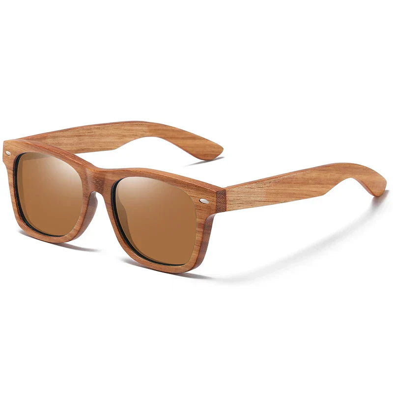 Lunettes de soleil en bambou Verdaro avec verres polarisants UV400 de qualité supérieure