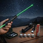 Puntatore Ricaricabile USB con Laser Verde per Lunga Distanza Potente