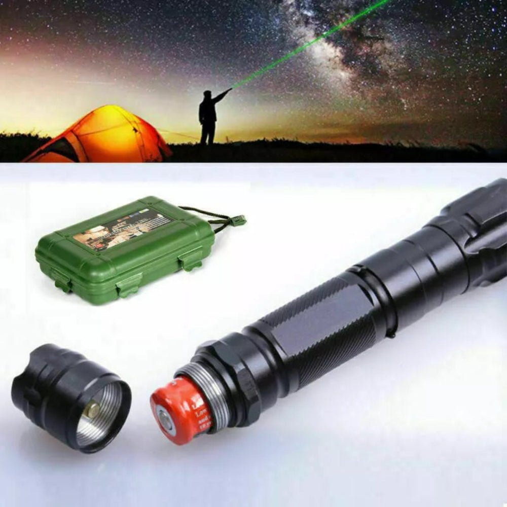 Puntatore Ricaricabile USB con Laser Verde per Lunga Distanza Potente