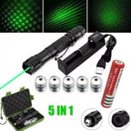 Puntatore Ricaricabile USB con Laser Verde per Lunga Distanza Potente