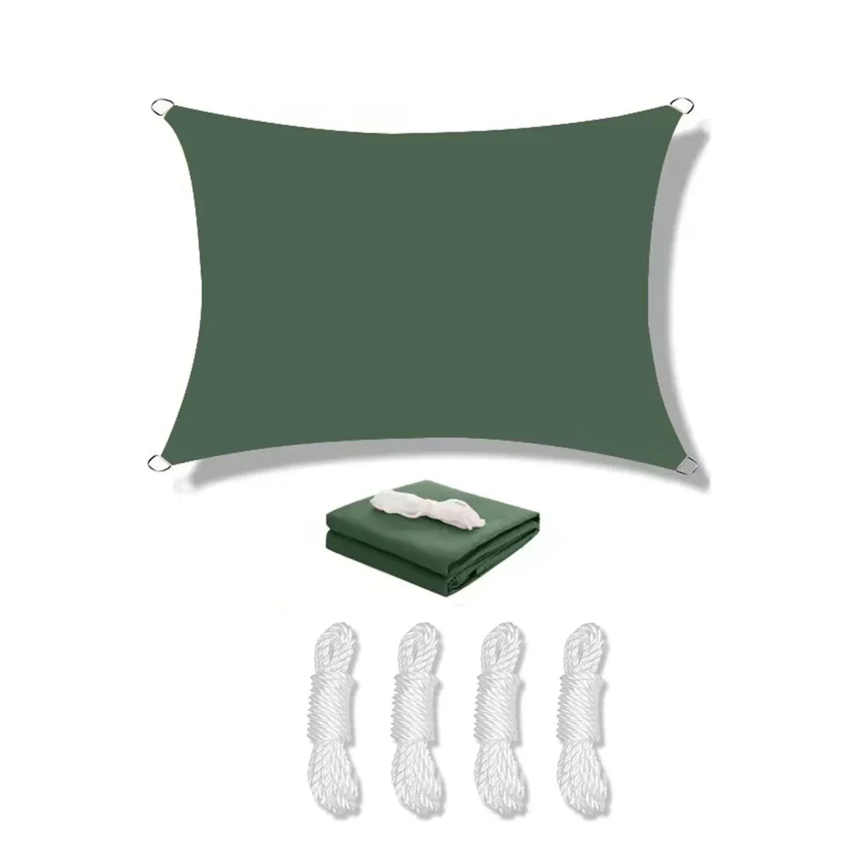 Hochdichtes Wasserdichtes Sonnensegel Dreieck für Terrasse und Garten - 95% UV-Schutz 2